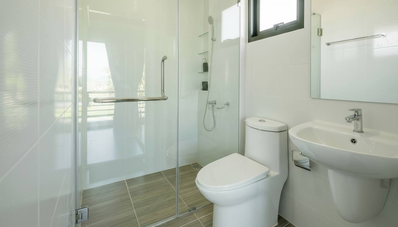 Bathroom Cleaning — after